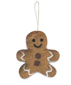 Gamcha Deko Aufhänger aus Filz | Lebkuchen-Männchen
