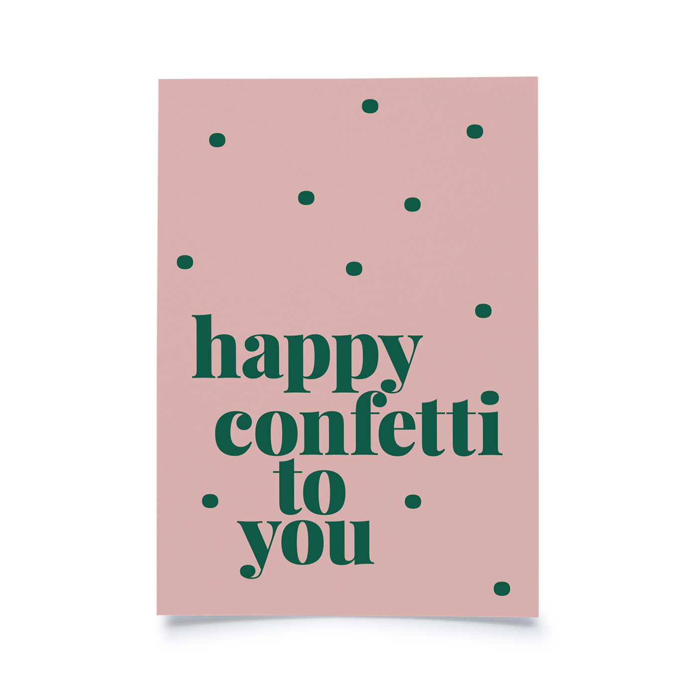 Tadah Postkarte | happy confetti to you