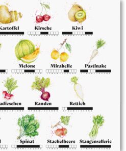 Alternative view of Fidea Design Saisonkalender | Poster A3