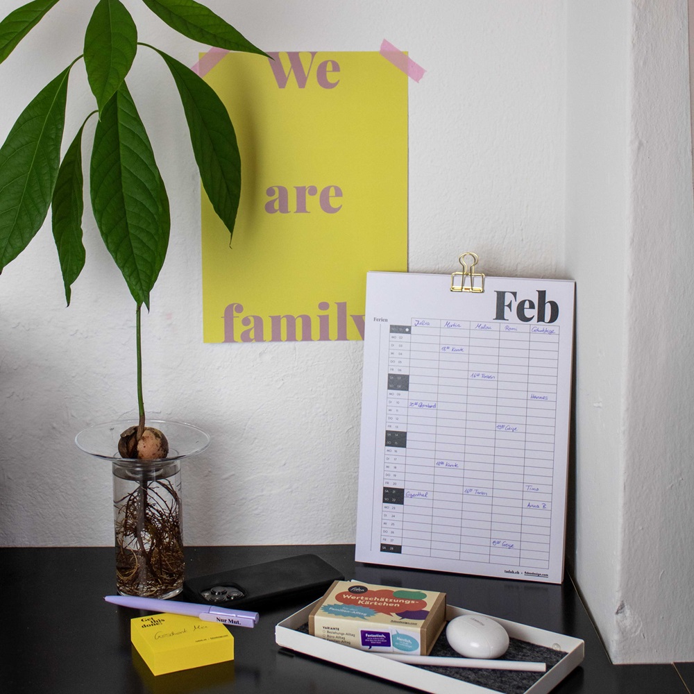 Tadah Familienplaner A4 | 2026