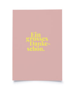 Tadah Postkarte | Ein grosses Dankeschön.