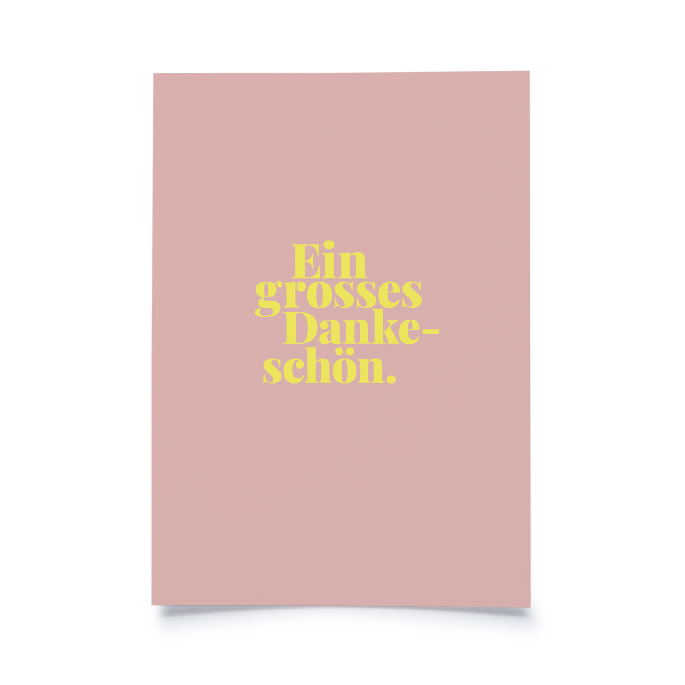 Tadah Postkarte | Ein grosses Dankeschön.