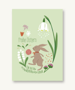VIERUNDFÜNFZIG Postkarte | Frohe Ostern Osterhase