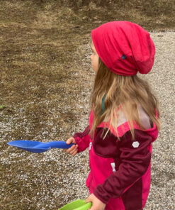 Glückskind Kinder Beanie Merinowolle & Seide | Himbeere