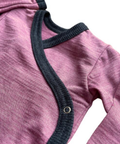 Glückskind Wickelbody Merinowolle & Seide | Rose