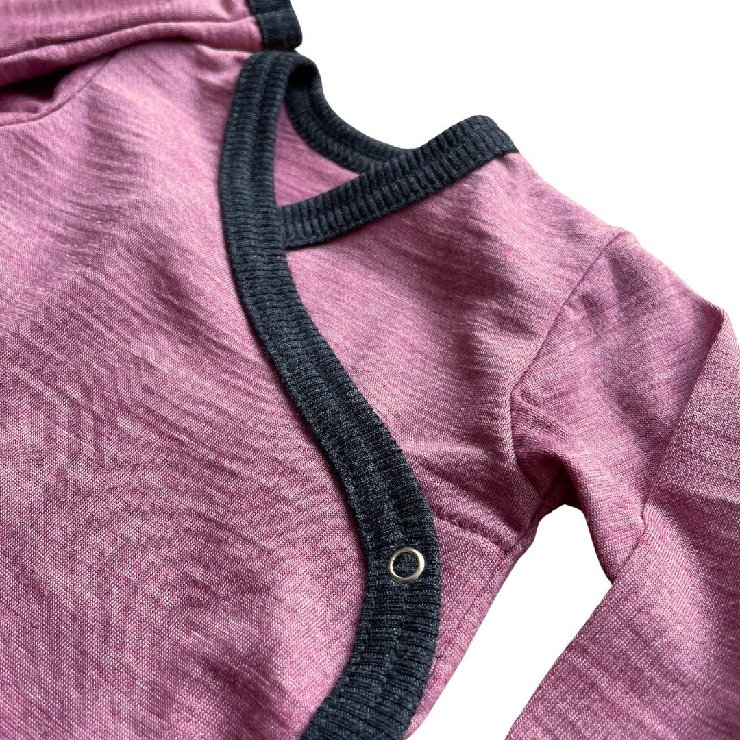 Glückskind Wickelbody Merinowolle & Seide | Rose