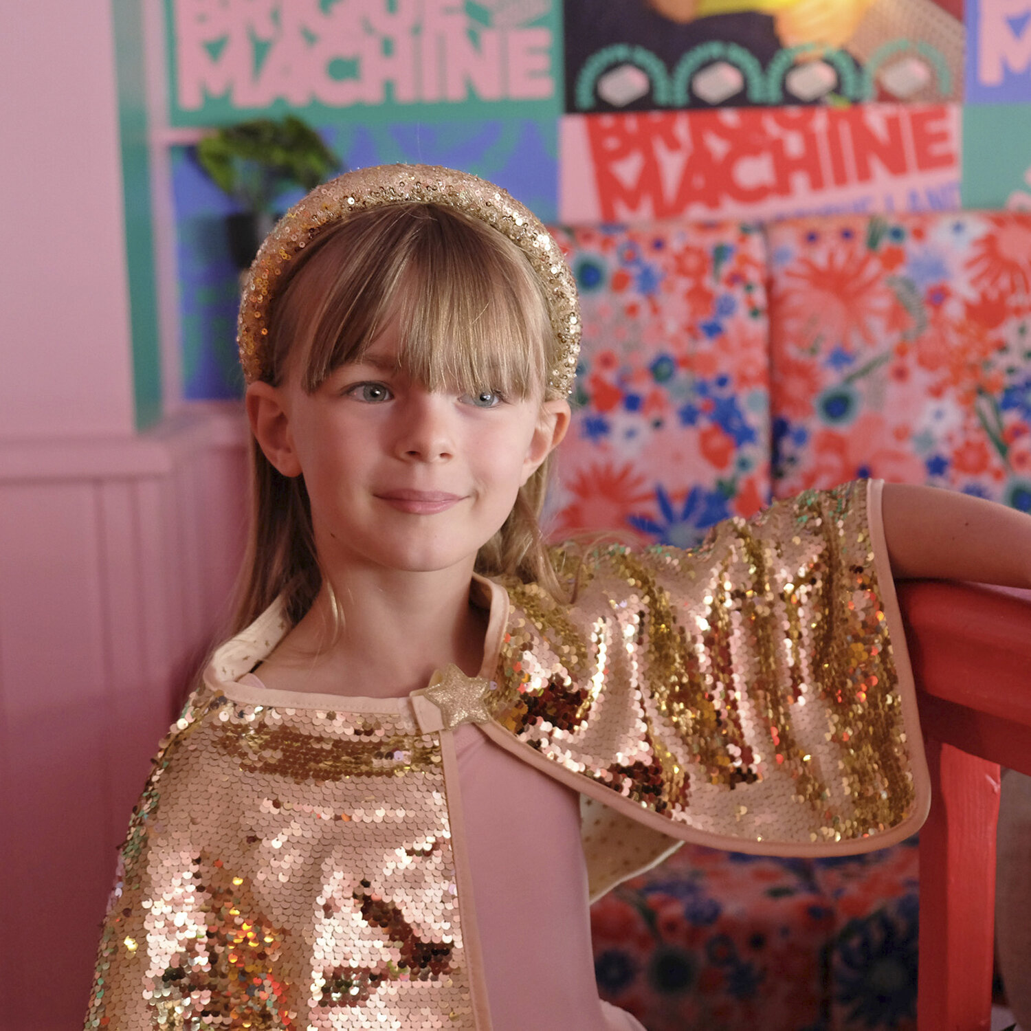 Rockahula Pailletten Umhang | Gold – Bild 7