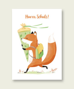 VIERUNDFÜNFZIG Postkarte | Hurra Schule