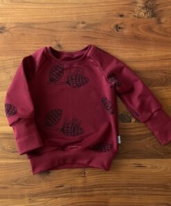 Hirschli Handmade Mitwachs Pullover Föhre | bordeaux