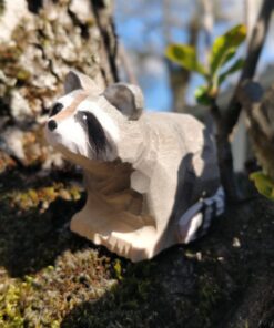 Wudimals® Tierspielzeug aus Holz | Waschbär