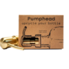 Spender-Aufsatz Pumphead für Glasflaschen gold