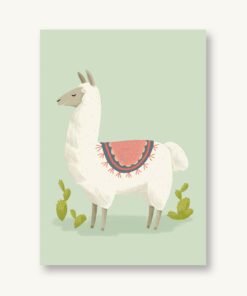VIERUNDFÜNFZIG Postkarte | Lama Südamerika