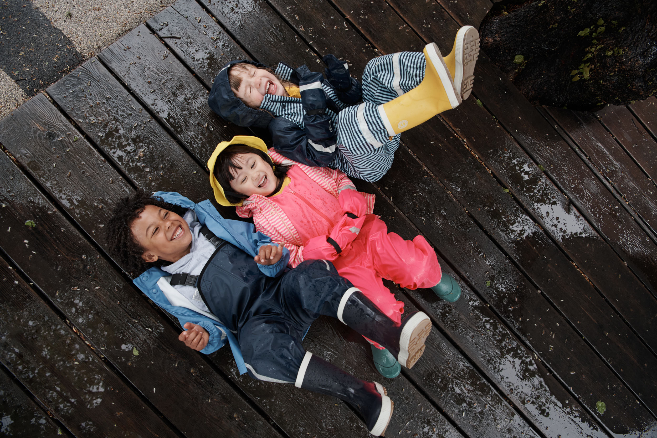 REIMA Kleinkinder Regenset Tihku | yellow