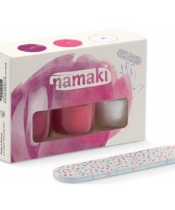 Nagellack auf Wasserbasis von Namaki 3er Set mit Nagelfeile