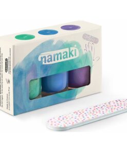 Nagellack auf Wasserbasis von Namaki 3er Set mit Nagelfeile