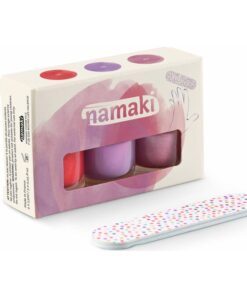 Nagellack auf Wasserbasis von Namaki 3er Set mit Nagelfeile