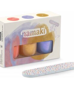 Nagellack auf Wasserbasis von Namaki 3er Set mit Nagelfeile