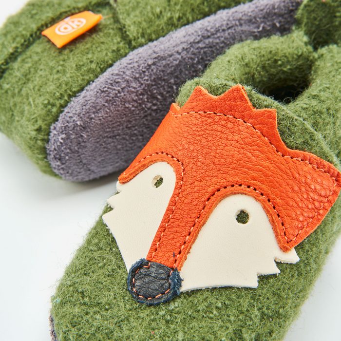 Orangenkinder Wollwalk Filz Hausschuhe | Fuchs – Bild 4