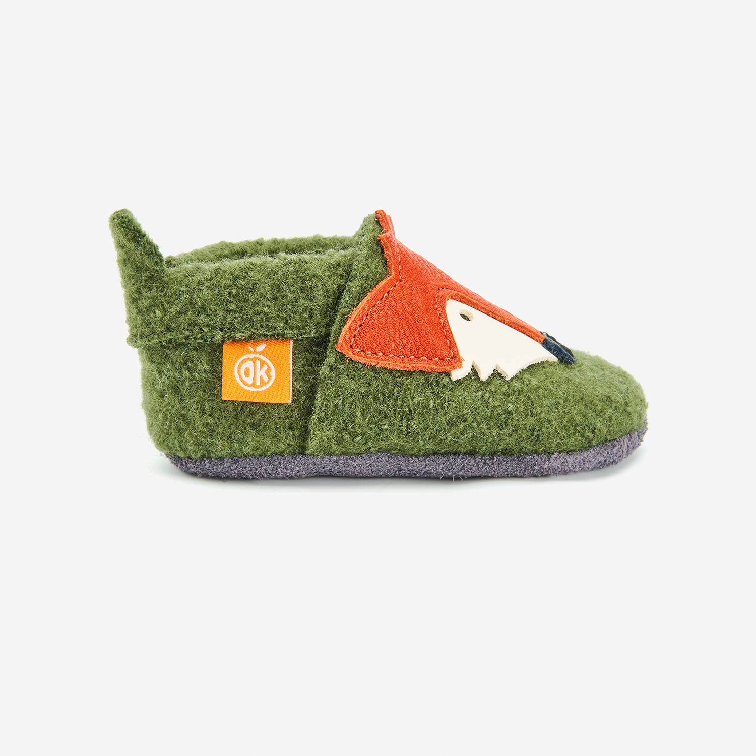 Orangenkinder Wollwalk Filz Hausschuhe | Fuchs – Bild 2