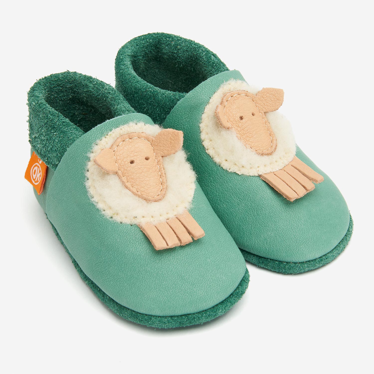 Orangenkinder Hausschuhe Lederfinkli | Schaf