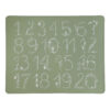 Lille Vilde Spielmatte / Silikonmatte | Zahlen grün