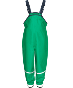 Playshoes Regen Trägerhose mit Fleecefutter | grün - 86