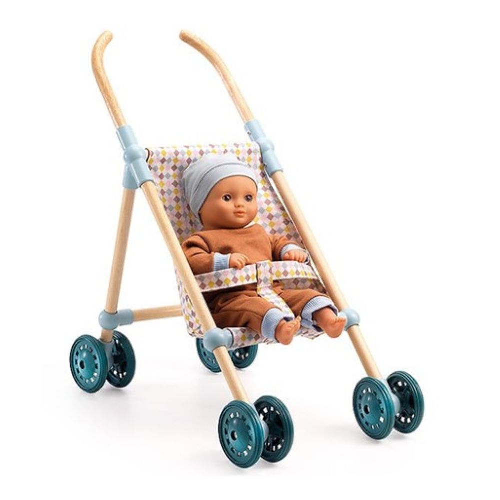 Djeco Puppen Buggy Holz | Little cubes