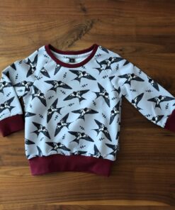 Pulover mit Schwalkbensujet