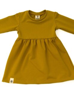 Tilia Jersey-Kleid von Kukka Kids ocker