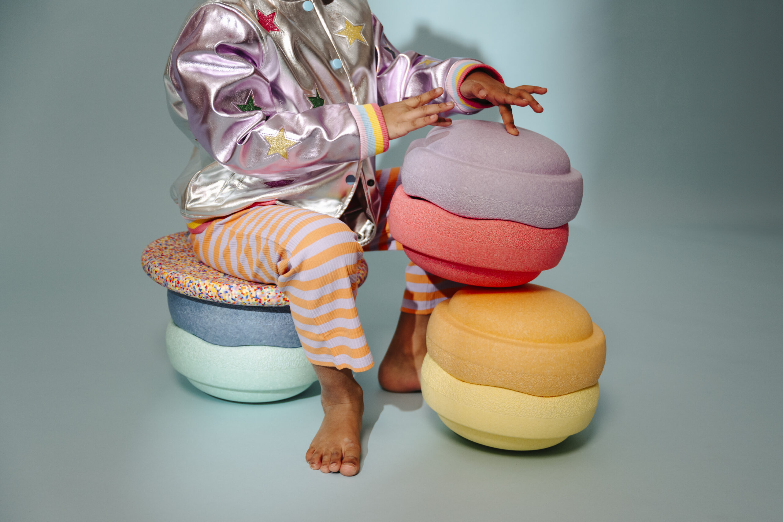 Stapelstein® Super Confetti Rainbow Set 6+1 | pastel – Bild 6