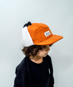 Alternative view of LIL' BOO 5 Panel Cord CAP mit Fleece und Ohrenklappen | karamell