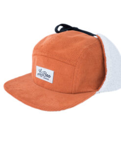 LIL' BOO 5 Panel Cord CAP mit Fleece und Ohrenklappen | karamell