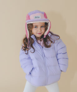 LIL' BOO 5 Panel Teddy Fleece CAP mit Ohrenklappen | purple