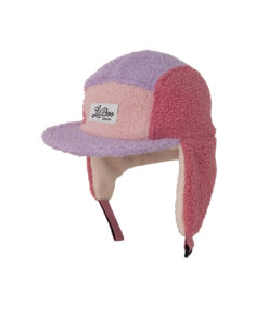 LIL' BOO 5 Panel Teddy Fleece CAP mit Ohrenklappen | purple