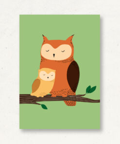 VIERUNDFÜNFZIG Postkarte | Uhu