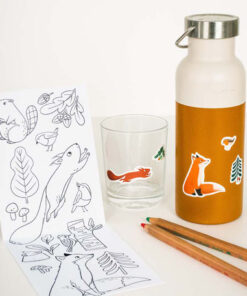 VIERUNDFÜNFZIG Wasserfeste Sticker | Waldtiere