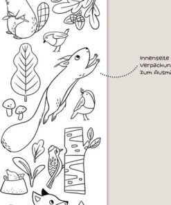 VIERUNDFÜNFZIG Wasserfeste Sticker | Waldtiere