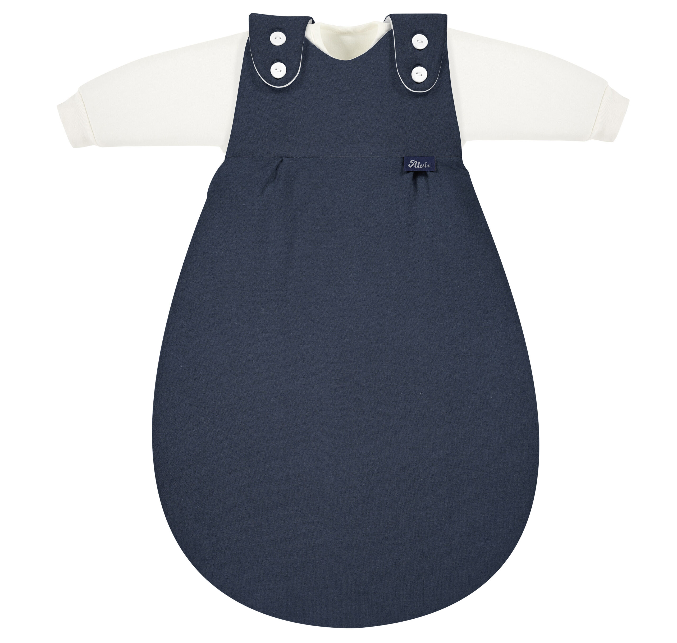 ALVI Ganzjahresschlafsack Baby-Mäxchen® Mull 2tlg. | Poseidon