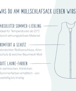 Alvi® Musselin Sommer Schlafsack