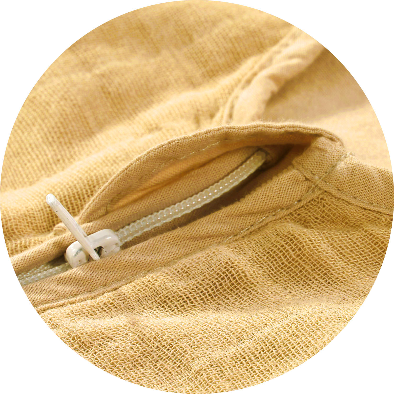 Alvi® Musselin Sommer Schlafsack | uni cornsilk