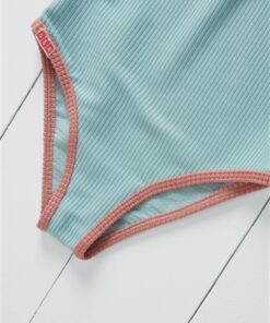 Badekleid langarm pistachio aus recycelten PFlaschen von Grass & Air