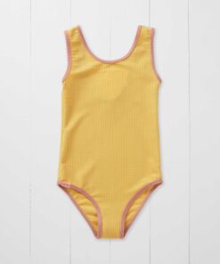 Badekleid ochre aus recycelten PFlaschen von Grass & Air