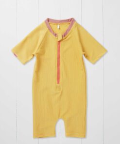 Badeoverall ochre aus recycelten PFlaschen von Grass & Air