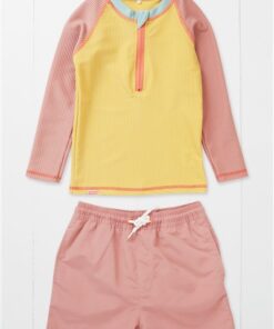 Badeshirt langam ochre aus recycelten Pet Flaschen von Grass & Air