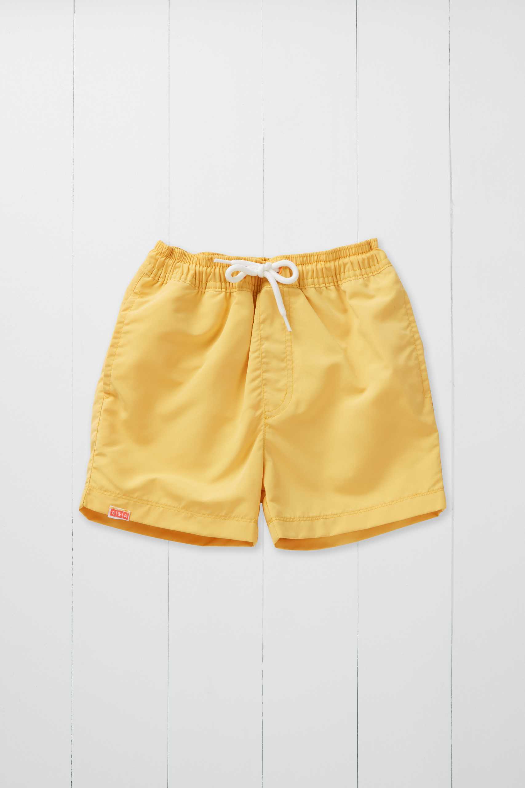 Badeshorts ochre aus recycelten PFlaschen von Grass & Air