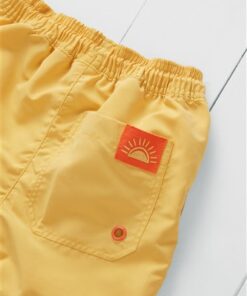 Badeshorts ochre aus recycelten PFlaschen von Grass & Air