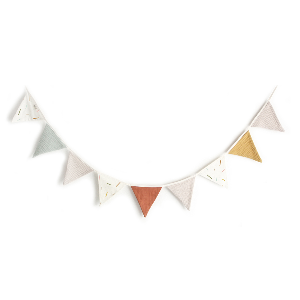 BIBAK Wimpelkette aus Stoff (Restenverwertung) | Sticks ELEMENTS – Bild 4