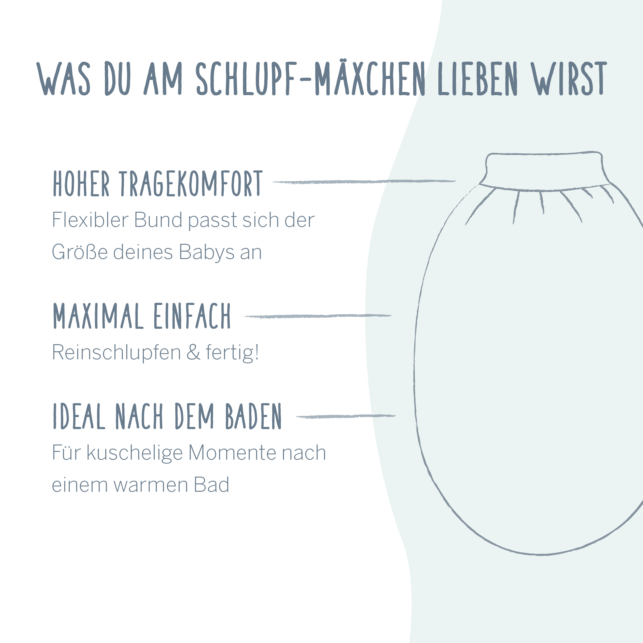 Alvi® Schlupf-Mäxchen light | Petit Fleurs (0-6 Monate) – Bild 3