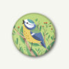 VIERUNDFÜNFZIG Magnet (37mm) | Blaumeise grün