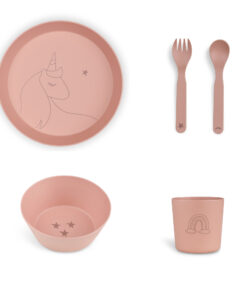 Citron Bio Geschirrset Set Einhorn PLA (Bioplastik)